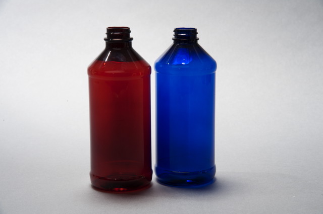 32oz / 1000ml Cobalt Blue PET Modern Round 