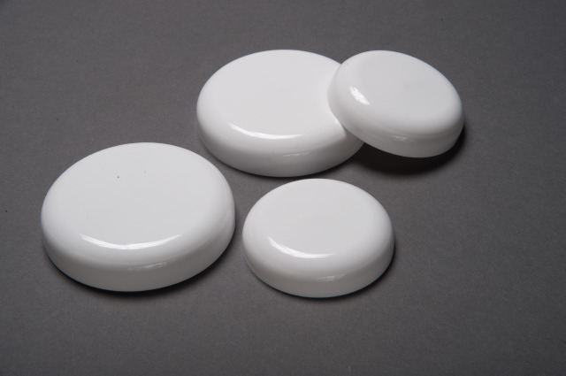58mm Smooth Domed White Cap
